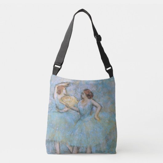 Edgar Degas Two Dancers, pastellblau Tragetaschen Mit Langen Trägern (Vorderseite)