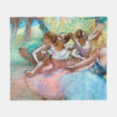 Edgar Degas - Vier Ballerinas auf Bühne Fleecedecke (Vorderseite (Horizontal))