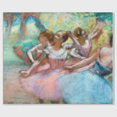 Edgar Degas - Vier Ballerinas auf Bühne Geschenkpapier (Flach)