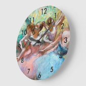Edgar Degas - Vier Ballerinas auf Bühne Große Wanduhr (Winkel)