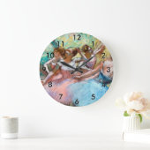 Edgar Degas - Vier Ballerinas auf Bühne Große Wanduhr (Zuhause)