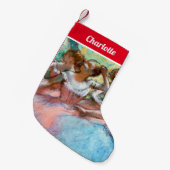 Edgar Degas - Vier Ballerinas auf Bühne Kleiner Weihnachtsstrumpf (Vorderansicht (hängend))