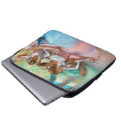 Edgar Degas - Vier Ballerinas auf Bühne Laptopschutzhülle (Vorne Knopf)