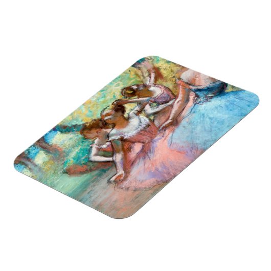 Edgar Degas - Vier Ballerinas auf Bühne Magnet (Linke Seite)