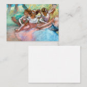 Edgar Degas - Vier Ballerinas auf Bühne Mitteilungskarte (Vorne/Hinten)