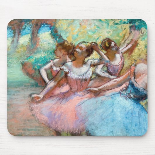 Edgar Degas - Vier Ballerinas auf Bühne Mousepad (Vorne)