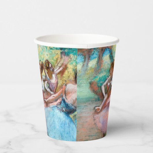 Edgar Degas - Vier Ballerinas auf Bühne Pappbecher (Rechts)