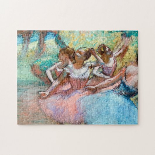 Edgar Degas - Vier Ballerinas auf Bühne Puzzle (Horizontal)