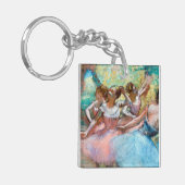 Edgar Degas - Vier Ballerinas auf Bühne Schlüsselanhänger (Vorderseite links)