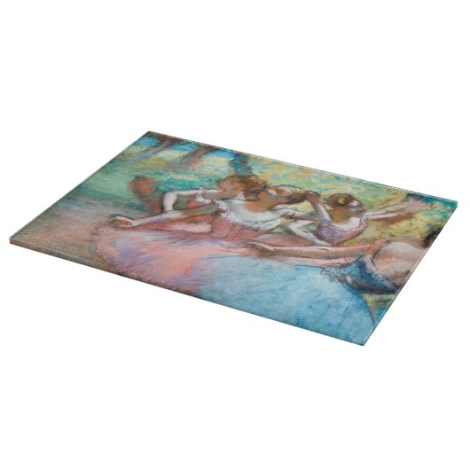 Edgar Degas - Vier Ballerinas auf Bühne Schneidebrett (Ecke)