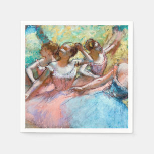 Edgar Degas - Vier Ballerinas auf Bühne Serviette