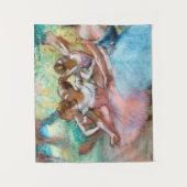 Edgar Degas - Vier Ballerinas auf Bühne Wandteppich (Vorderseite)