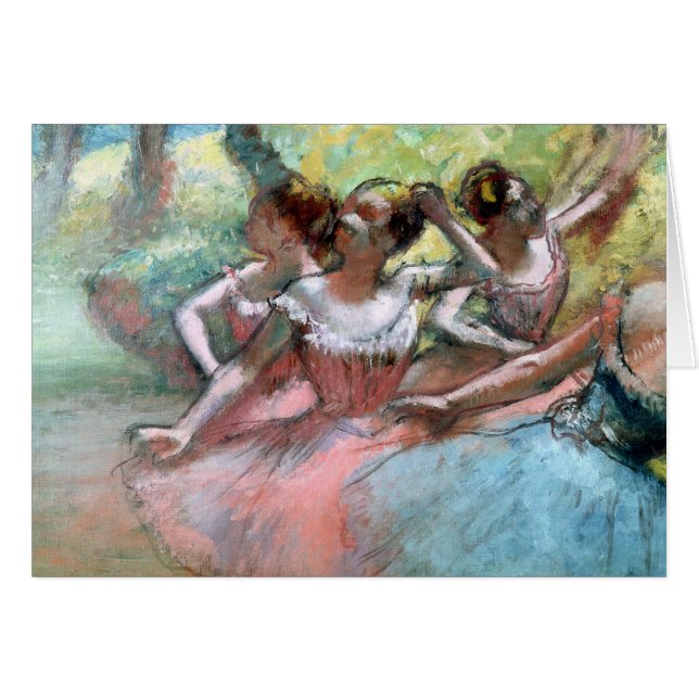 Edgar Degas | Vier Ballerinas auf der Bühne (Vorderseite (Horizontal))