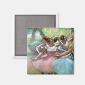 Edgar Degas | Vier Ballerinas auf der Bühne Magnet (Vorderseite/Rückseite)