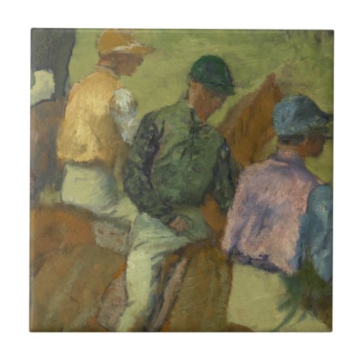 Edgar Degas | vier Jockeys Fliese (Vorderseite)