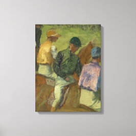 Edgar Degas | Vier Jockeys Leinwanddruck