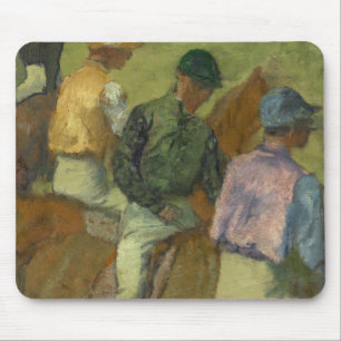 Edgar Degas vier Jockeys Mousepad