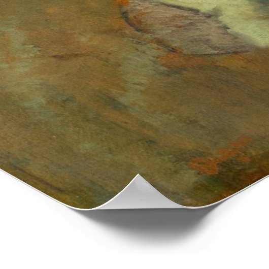 Edgar Degas | Vier Jockeys Poster (Ecke)