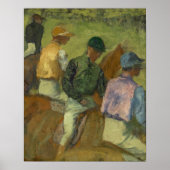 Edgar Degas | Vier Jockeys Poster (Vorne)