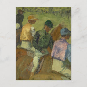 Edgar Degas Vier Jockeys Postkarte