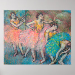 Edgar Degas - Vier Tänzer Poster