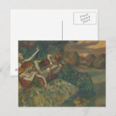 Edgar Degas - Vier Tänzer Postkarte (Vorne/Hinten)