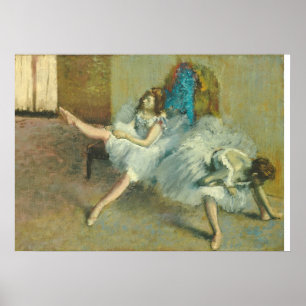 Edgar Degas Vor dem Ballett, 1890-1892 Poster