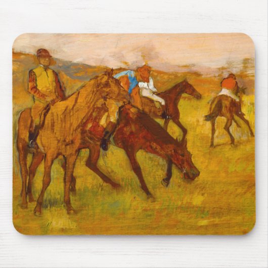 Edgar Degas Vor dem Rennen Mousepad (Vorne)