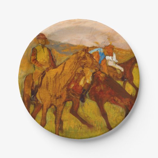 Edgar Degas Vor dem Rennen Pappteller (Vorderseite)