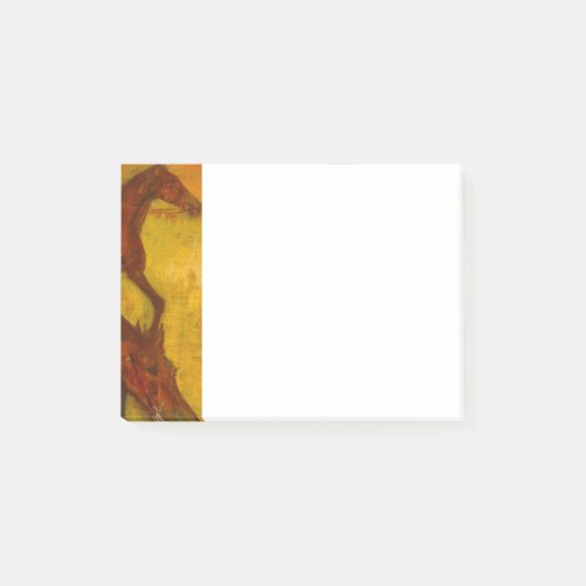 Edgar Degas Vor dem Rennen Post-it Klebezettel (Vorderseite)