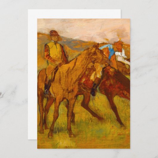 Edgar Degas Vor dem Rennen Save The Date (Vorne/Hinten)