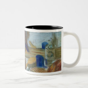Edgar Degas vor dem Spiegel, 1889 Zweifarbige Tasse