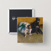 Edgar Degas - Warten Button (Vorne & Hinten)