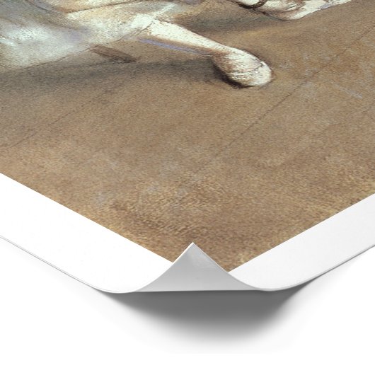 Edgar Degas | Warten, c.1882 Poster (Ecke)