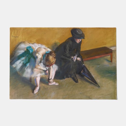 Edgar Degas - Warten Fußmatte (Vorderseite)