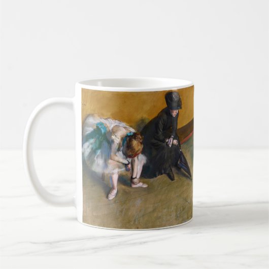 Edgar Degas - Warten Kaffeetasse (Links)