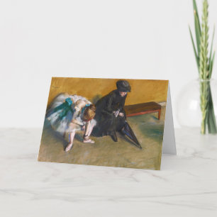 Edgar Degas - Warten Karte