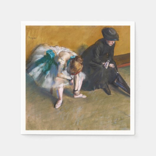 Edgar Degas - Warten Serviette (Vorderseite)