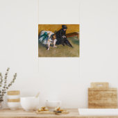 Edgar Degas - Wartend Poster (Küche)