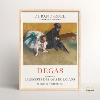 Edgar Degas Wartete Impressionist Art Print Poster