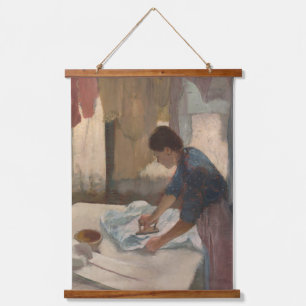 Edgar Degas Woman Bügelraum Art Wood Wandteppich Mit Holzrahmen