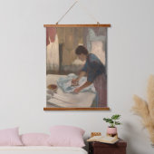 Edgar Degas Woman Bügelraum Art Wood Wandteppich Mit Holzrahmen (Schlafzimmer)
