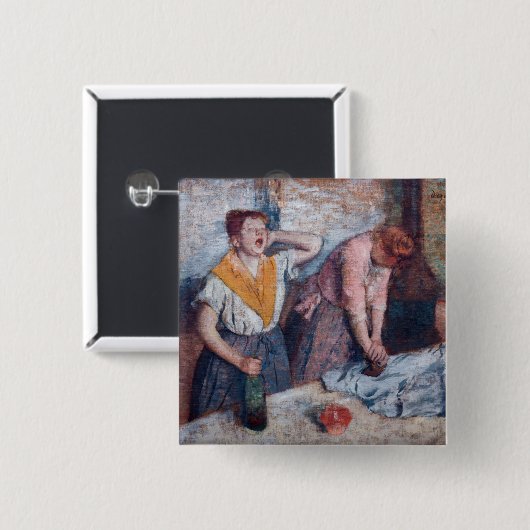 Edgar Degas - Women Ironing Button (Vorne & Hinten)