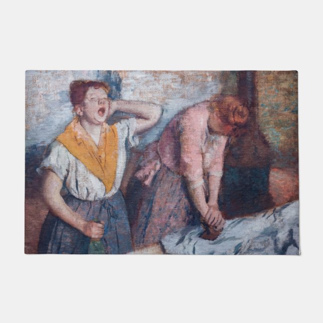Edgar Degas - Women Ironing Fußmatte (Vorderseite)