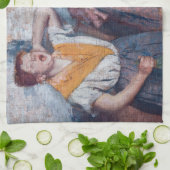 Edgar Degas - Women Ironing Geschirrtuch (Gefaltet)