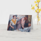 Edgar Degas - Women Ironing Karte (Gelbe Blume)