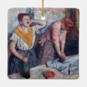 Edgar Degas - Women Ironing Keramikornament (Rückseite)