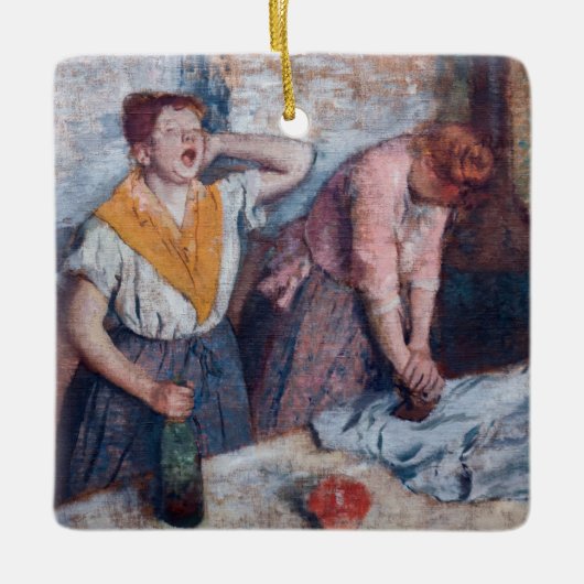 Edgar Degas - Women Ironing Keramikornament (Vorderseite)