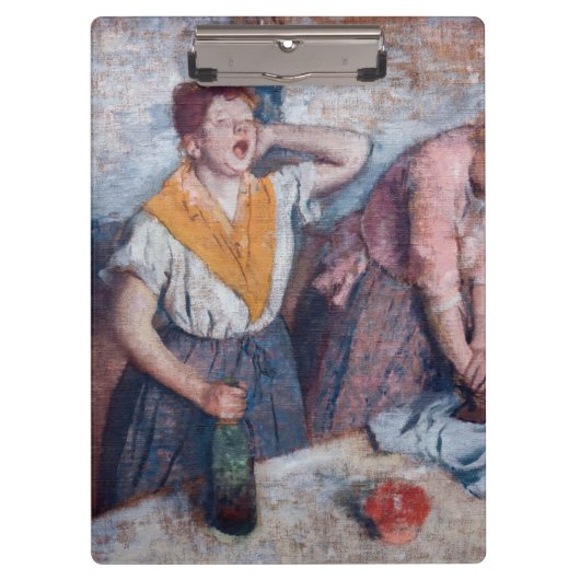 Edgar Degas - Women Ironing Klemmbrett (Vorderseite)
