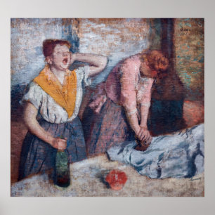 Edgar Degas - Women Ironing Poster